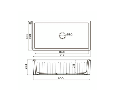 Мойка Omoikiri Mikura 83-PE Natceramic/pebble