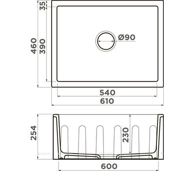 Мойка Omoikiri Mikura 61-SB Natceramic/smoky blue