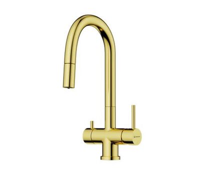 Смеситель OMOIKIRI Akita-S-LG латунь/светлое золото					
