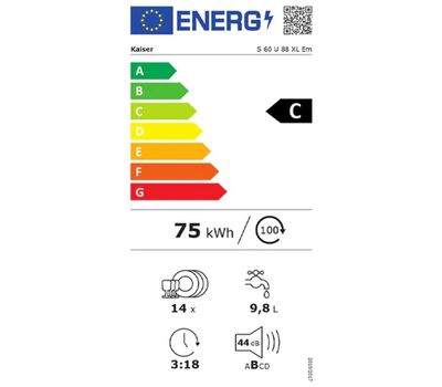 Встраиваемая посудомоечная машина Kaiser S60 U 88 XL ElfEm