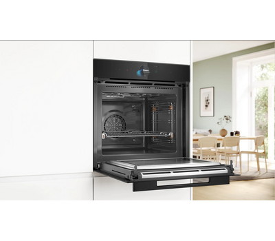Электрический духовой шкаф с микроволнами Bosch Serie 8 HNG978NB1, черный