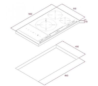Индукционная панель TEKA IBF 95-G1 MST MATT BLACK