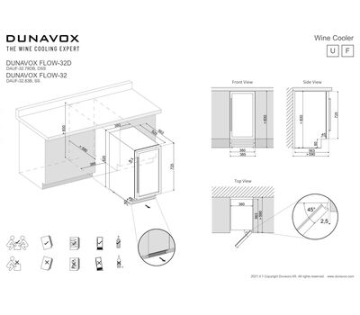 Винный шкаф Dunavox DAUF-32.83SS