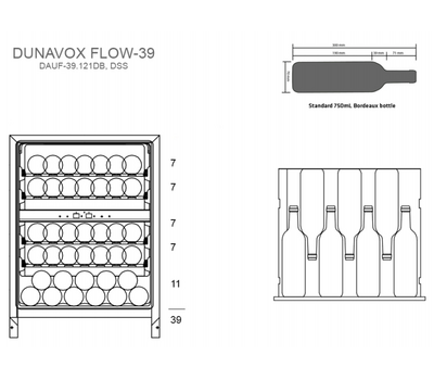 Винный шкаф Dunavox DAUF-39.121DSS