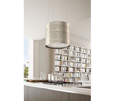 Вытяжка островная FALMEC TWISTER E.ION IS TITAN 45cm, (вытяжка,островная,алюминиевый корпус, титан-покрытие)