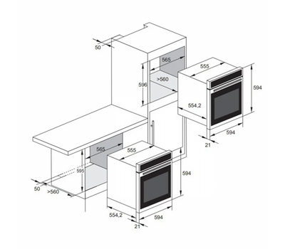 Встраиваемый электрический духовой шкаф Kaiser EH 6347