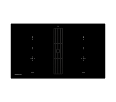 Индукционная варочная панель с вытяжкой Kuppersbusch KMI 9850.0 SR Black Velvet
