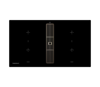 Индукционная варочная панель с вытяжкой Kuppersbusch KMI 9850.0 SR Black Chrome