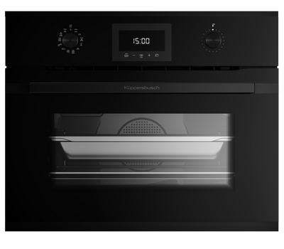 Компактный духовой шкаф с паром Kuppersbusch CBD 6340.0 S2 Black Chrome