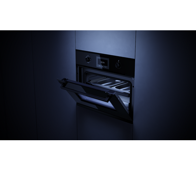 Компактный духовой шкаф с паром Kuppersbusch CBD 6340.0 S2 Black Chrome