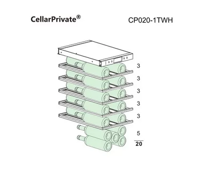 винный шкаф Cellar Private CP020-1TW