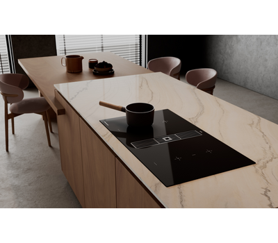 Индукционная варочная панель с вытяжкой Kuppersbusch KMI 9850.0 SR Copper