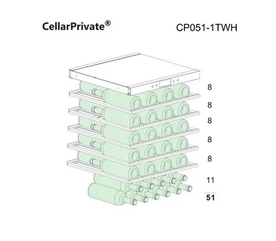 Винный шкаф Cellar Private CP051-1TWH