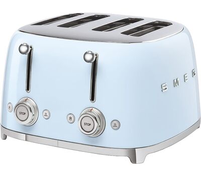 Тостер на 4 ломтика Smeg TSF03PBEU