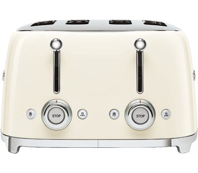 Тостер на 4 ломтика Smeg TSF03CREU