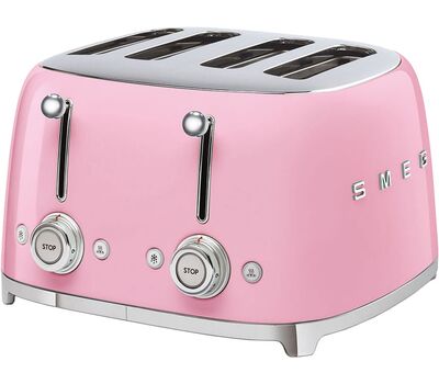 Тостер на 4 ломтика Smeg TSF03PKEU