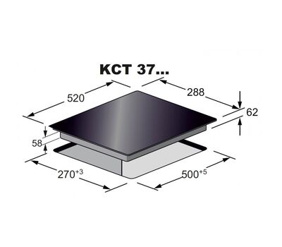 Индукционная варочная поверхность Kaiser KCT 3726 FIW