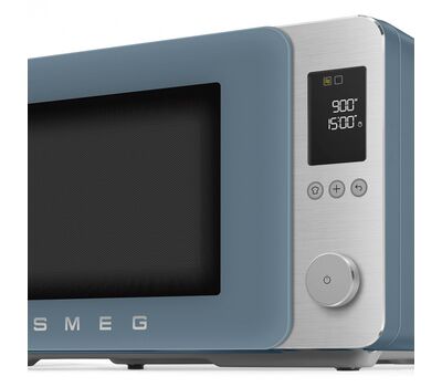 Отдельностоящая микроволновая печь с грилем и конвекцией  Smeg MOC02SBMEU